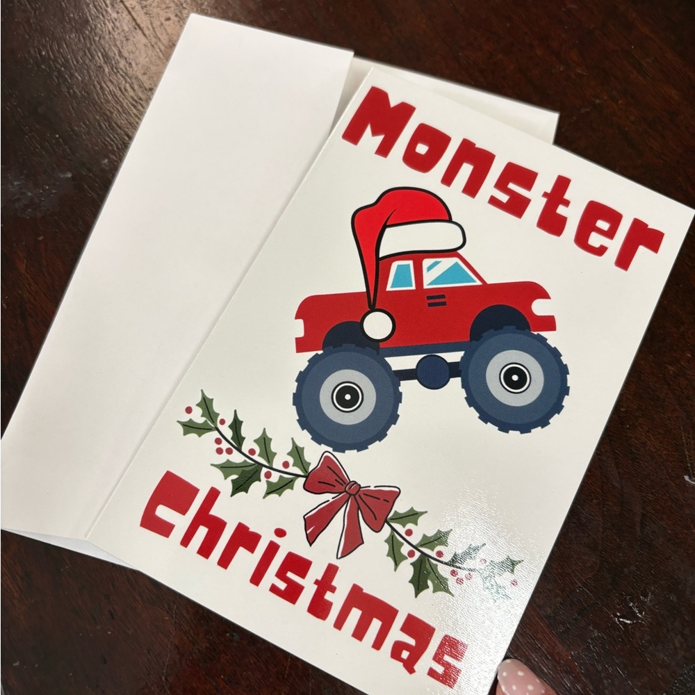 Monster Truck Christmas Card
